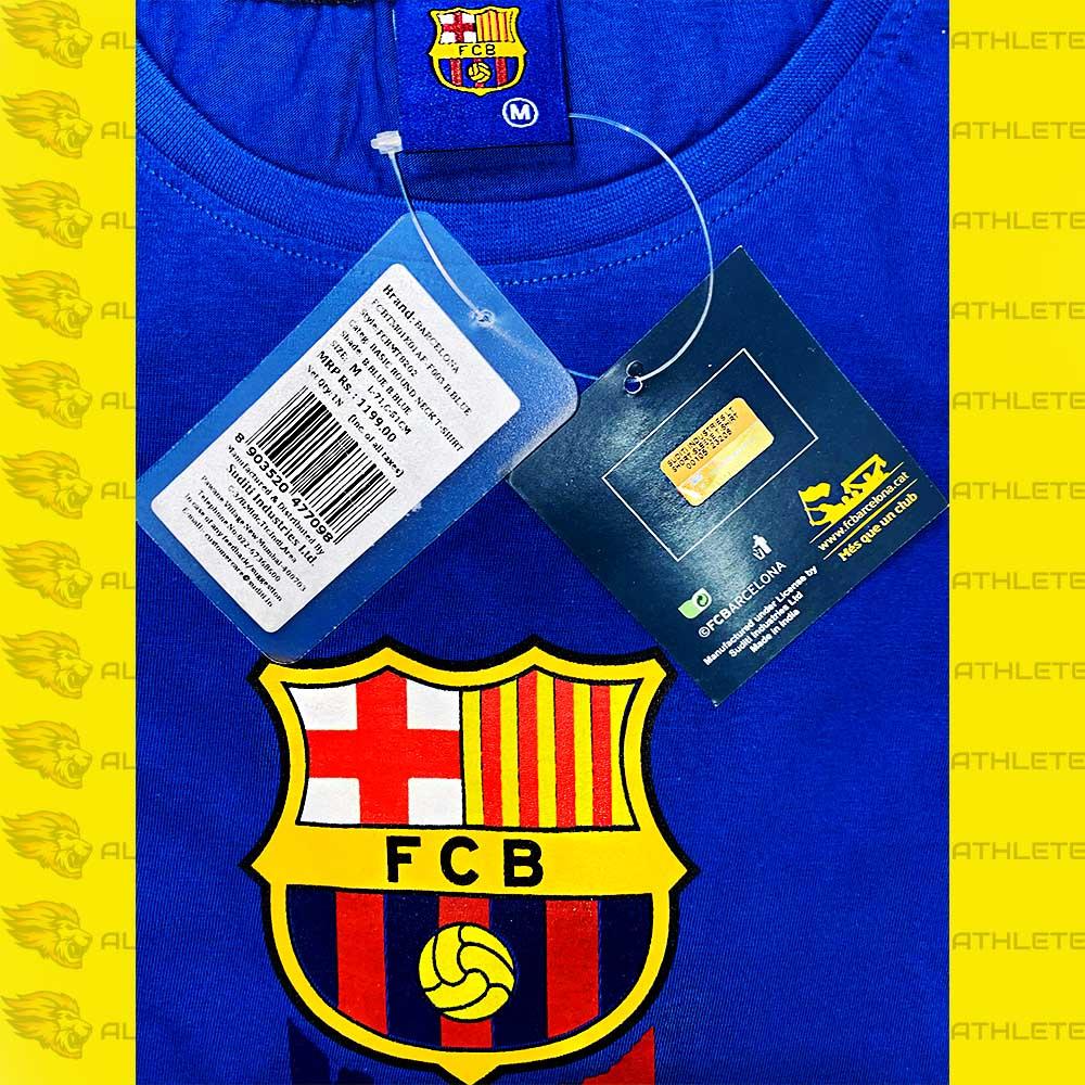 FC BARCELONA Navy Red/Blue strip T-shirt - Alpha Athlete